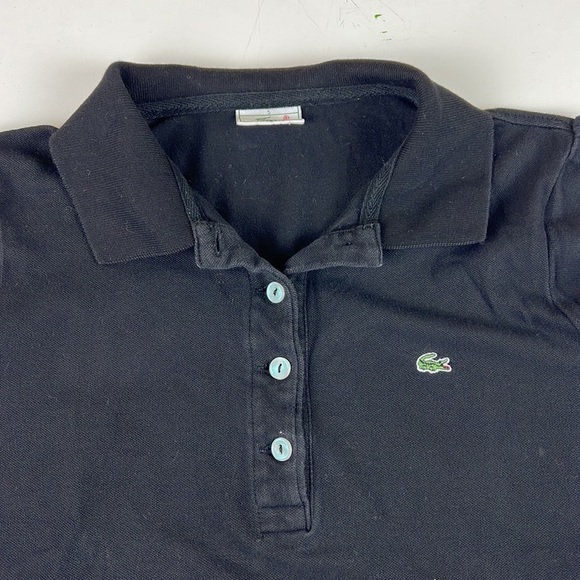 LACOSTE Navy Shorts  Sleeve Polo Shirt - Picture 7 of 10